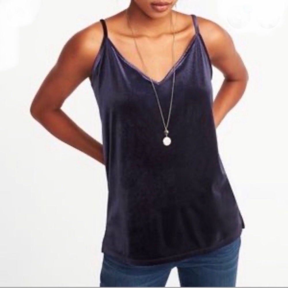 Velvet Cami -Navy